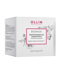 OLLIN PROFESSIONAL Сыворотка энергетическая Плотность волос / BioNika 6 х 15 мл, фото 1