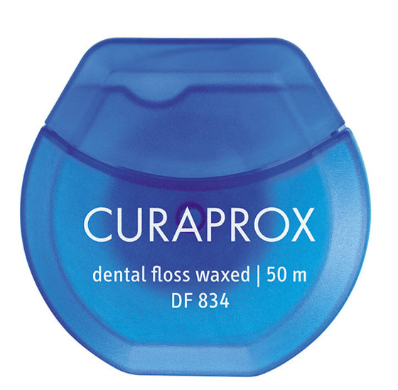 нить зубная curaprox мятная 50 м 20 г CURAPROX Нить межзубная мятная, 50 м