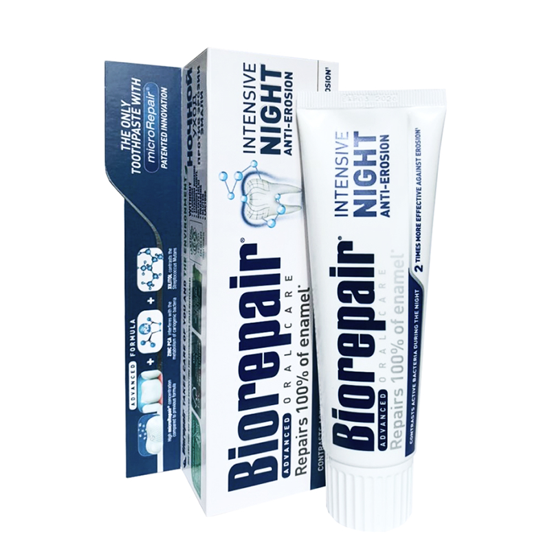 BIOREPAIR Паста зубная Ночной уход против эрозии эмали / Intensive Night 75 мл, фото 2
