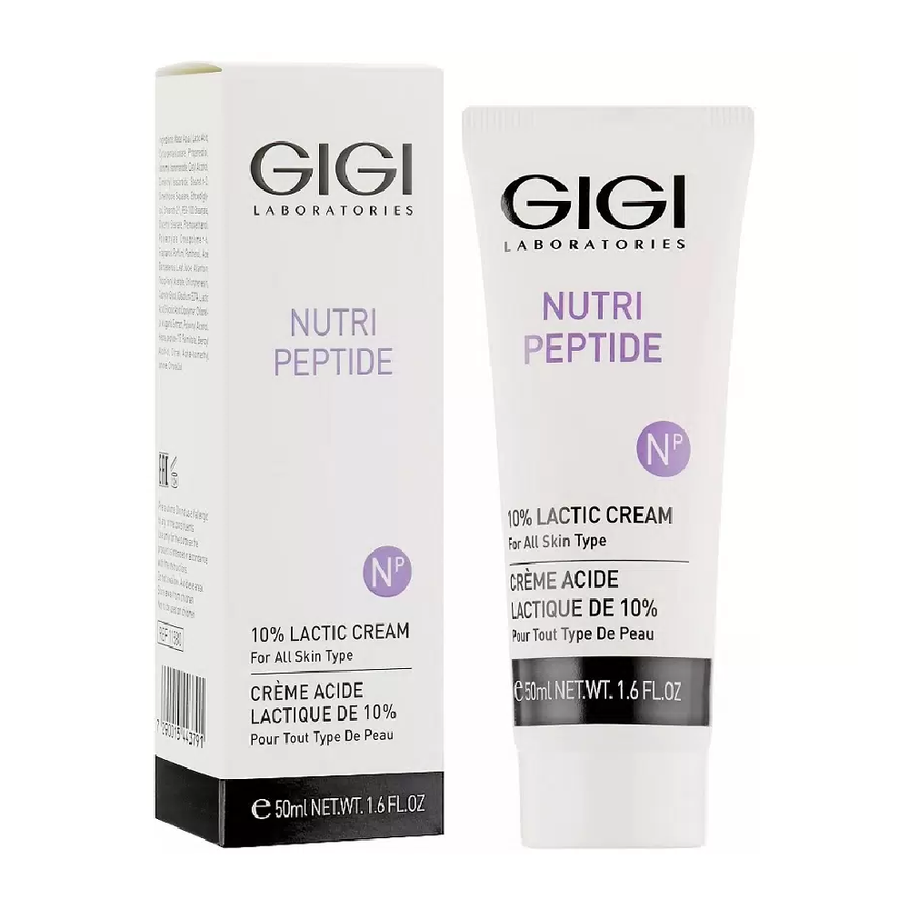 GIGI Крем пептидный с 10% молочной кислотой / Lactic cream 10% NUTRI-PEPTIDE 50 мл, фото 2