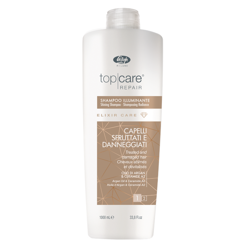 LISAP MILANO Шампунь-эликсир для восстановления и придания сияющего блеска / Elixir Care Shampoo 1000 мл tahe шампунь для придания блеска волосам с кератином botanic keratin gold shampoo 300 0