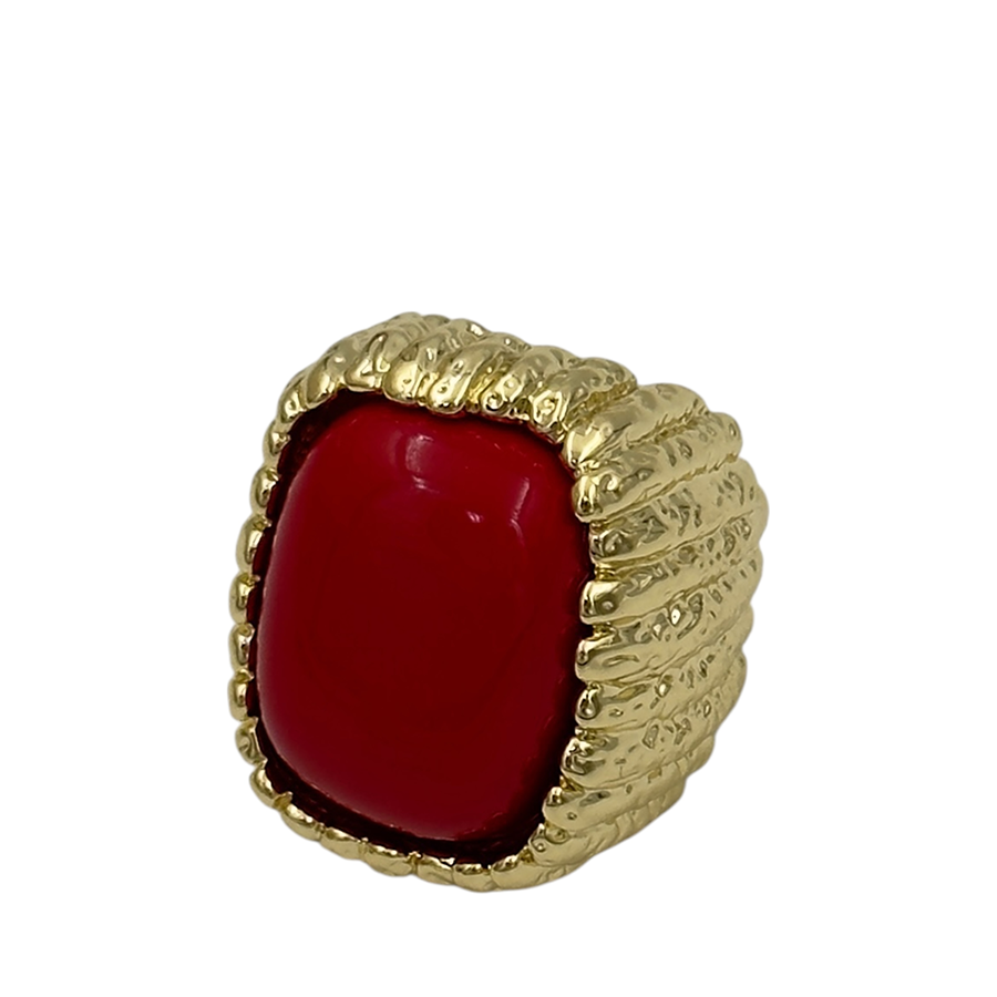 IWOU PROFESSIONAL Кольцо Барон/ алый в золоте, фото 2