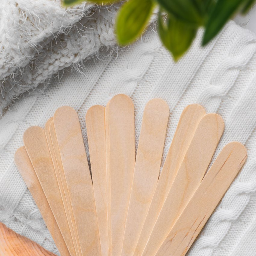 LILU Шпатели деревянные 150 х 18 х 1,8 мм / LILU 50 шт, фото 2