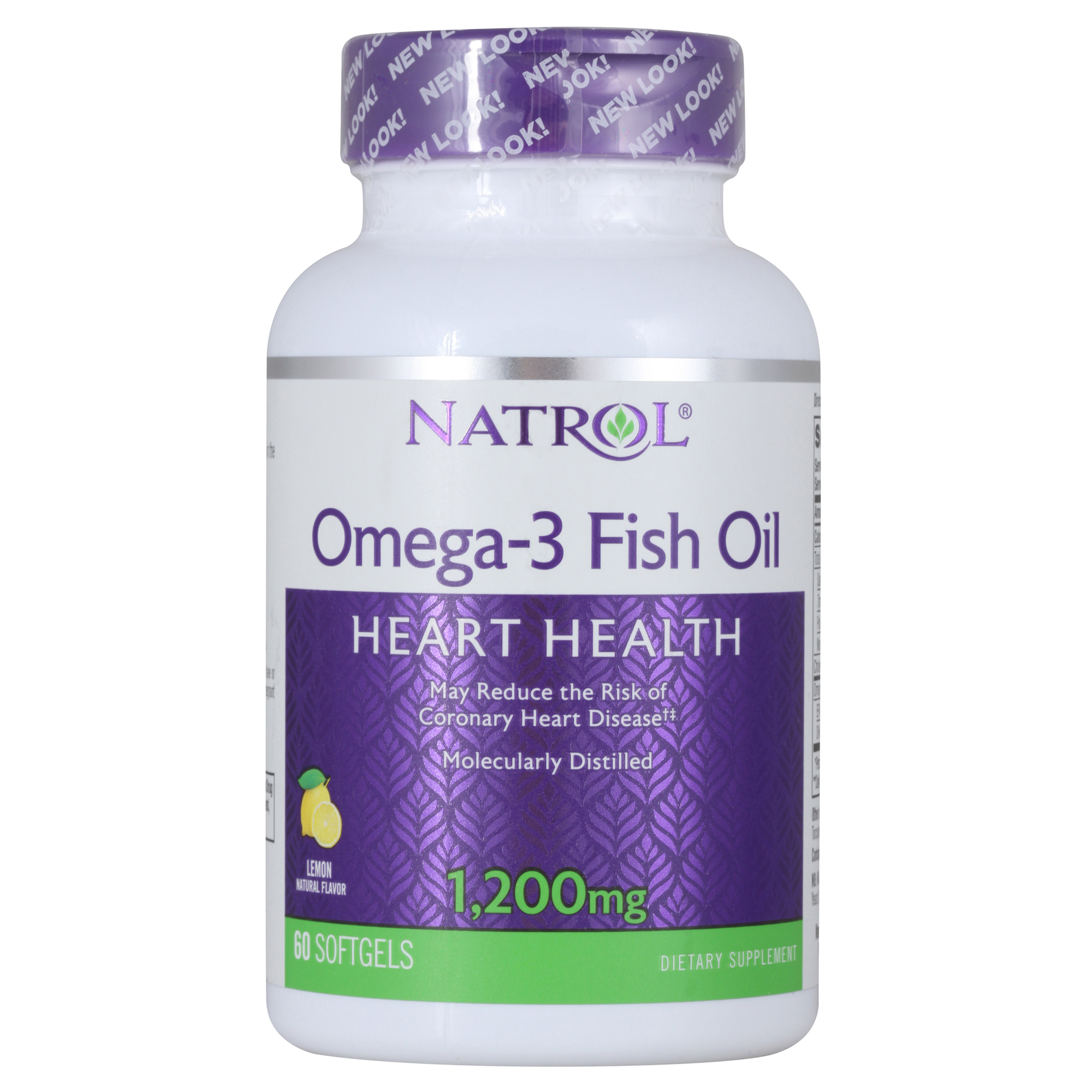 NATROL Добавка биологически активная к пище Омега 3 рыбий жир софт гель / Omega-3 Fish Oil 1200 мг 60 капсул
