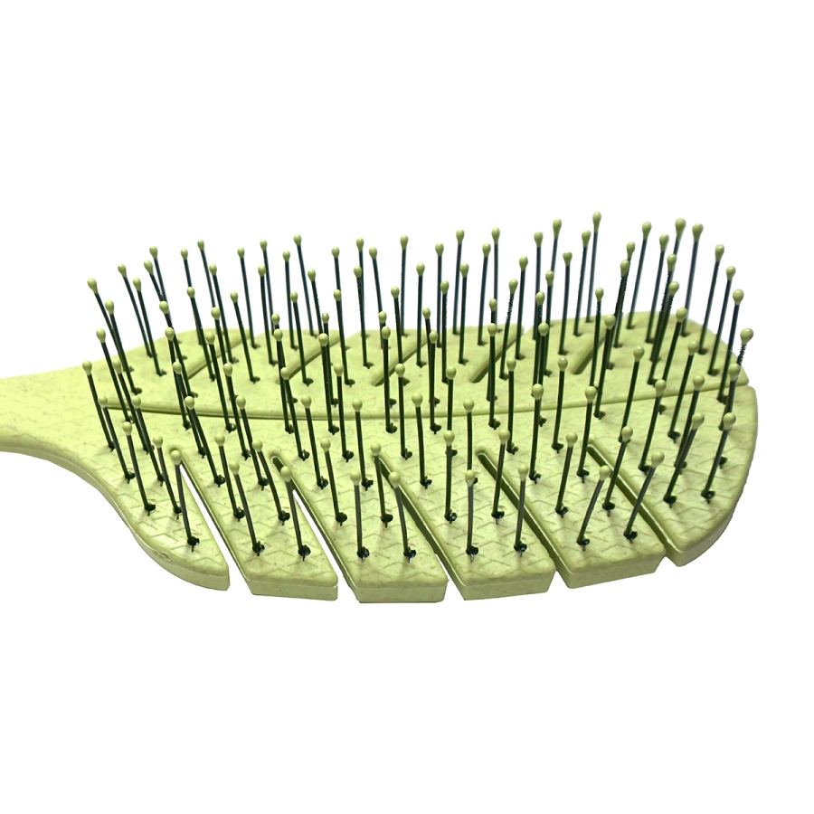 SOLOMEYA Био-расческа массажная для волос мини, зеленая / Scalp Massage Bio Hair Brush mini Green, фото 4