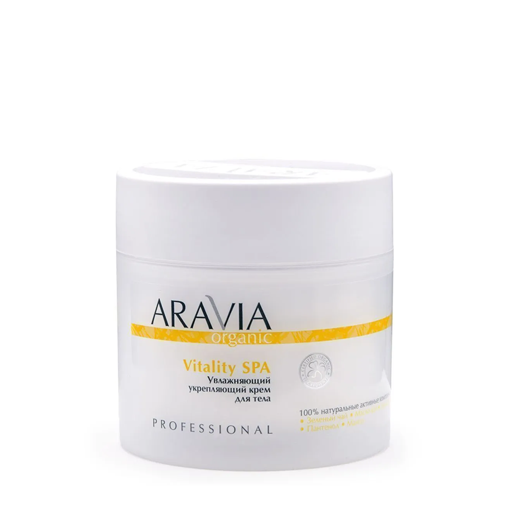 ARAVIA Крем увлажняющий укрепляющий / Organic Vitality SPA 300 мл крем для тела aravia organic vitality spa увлажняющий 300 мл