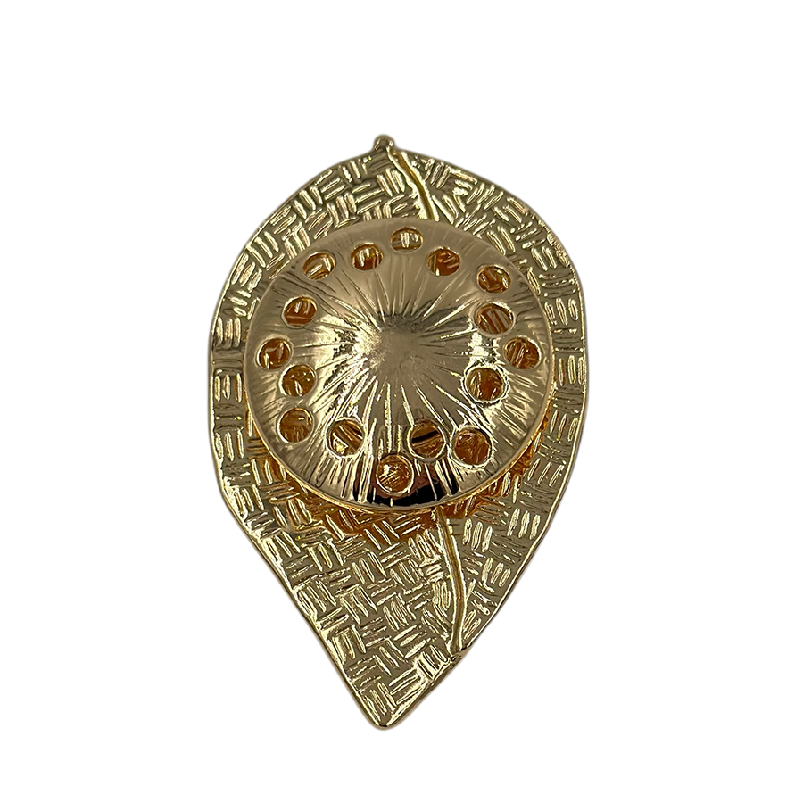 IWOU PROFESSIONAL Брошь-магнит Перламутровый лист, фото 3