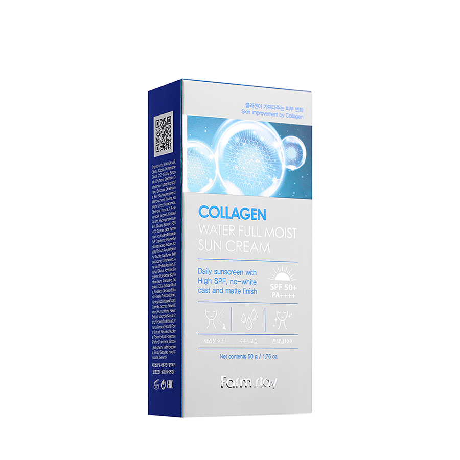 FARMSTAY Крем солнцезащитный для лица с коллагеном / Collagen Water Full Moist Sun Cream 50 гр, фото 2