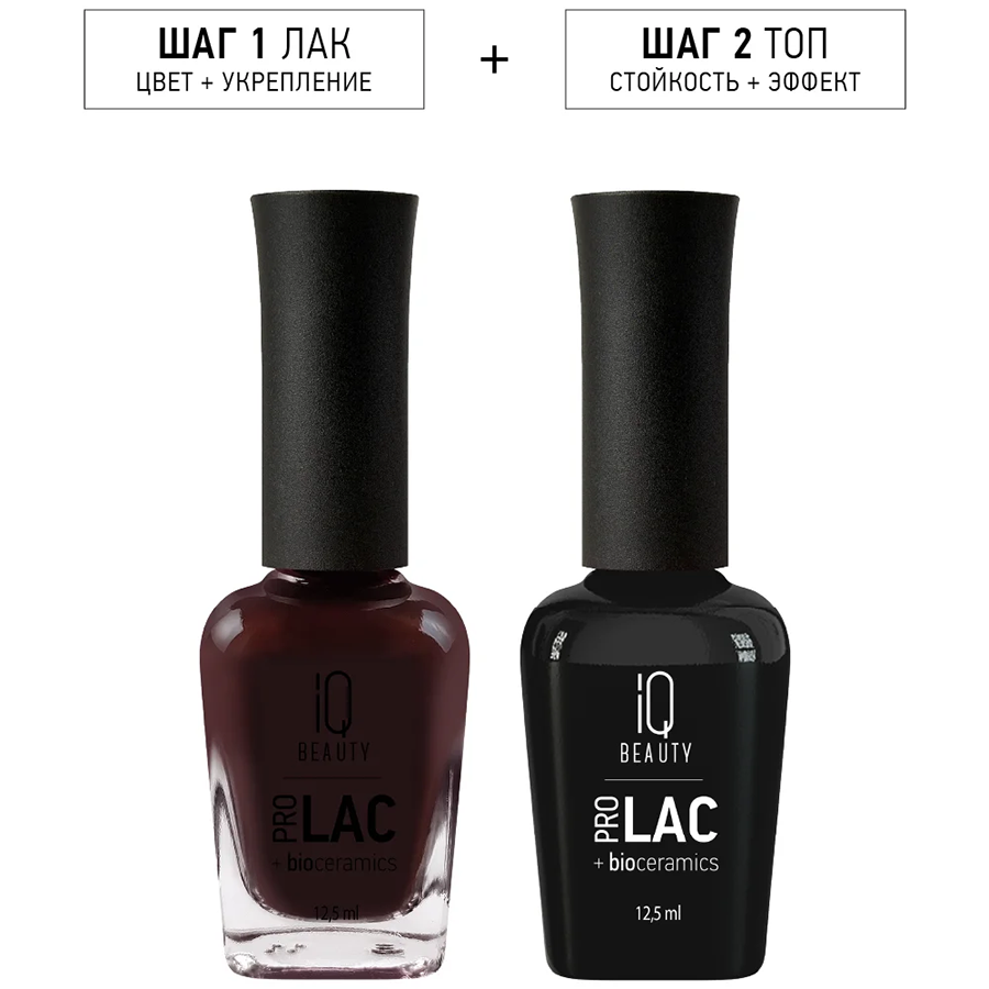 IQ BEAUTY 156 лак для ногтей укрепляющий с биокерамикой / Nail Polish PROLAC+bioceramics 12,5 мл, фото 3