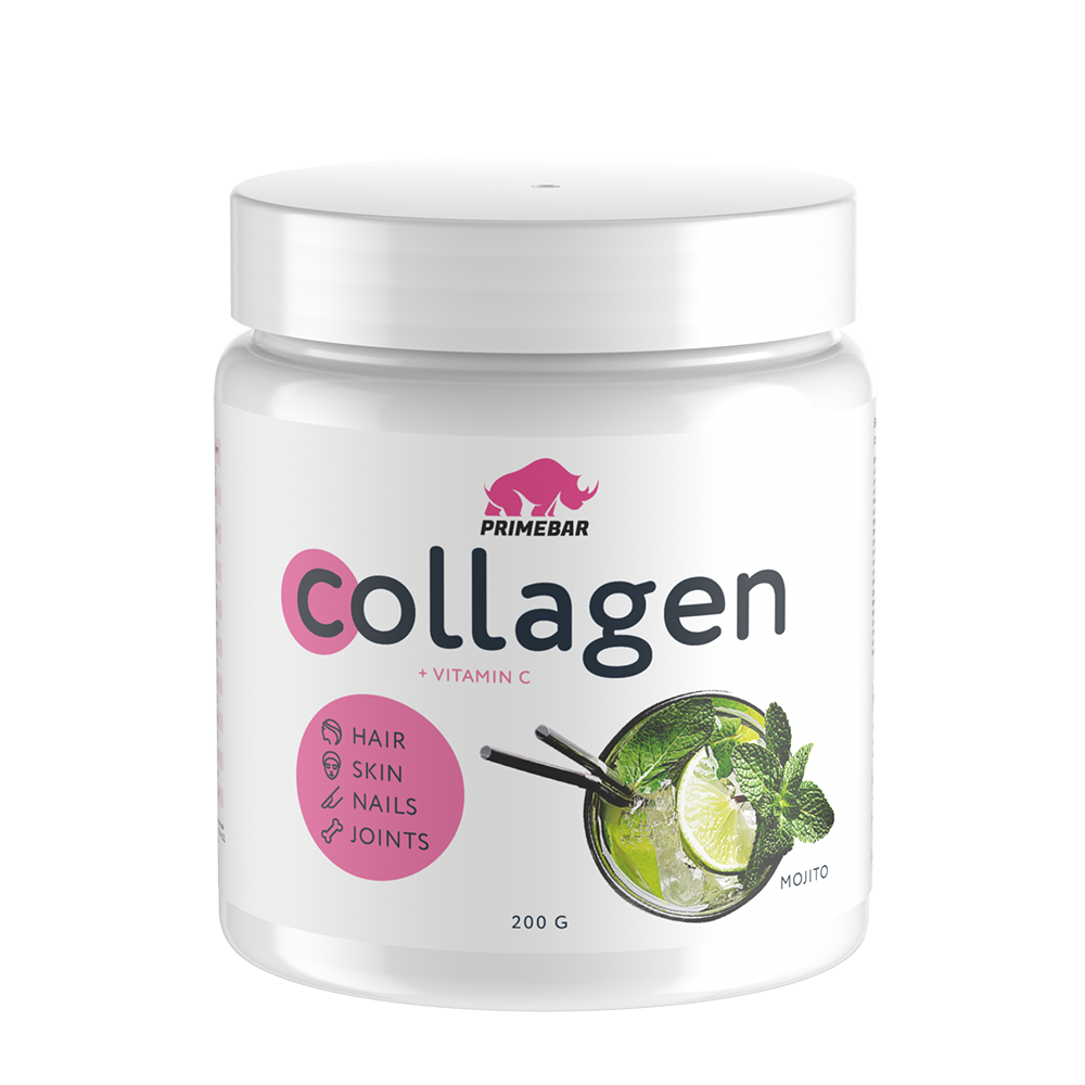 PRIMEBAR Биологически активная добавка к пище коллаген со вкусом мохито / Collagen Mojito 200 г