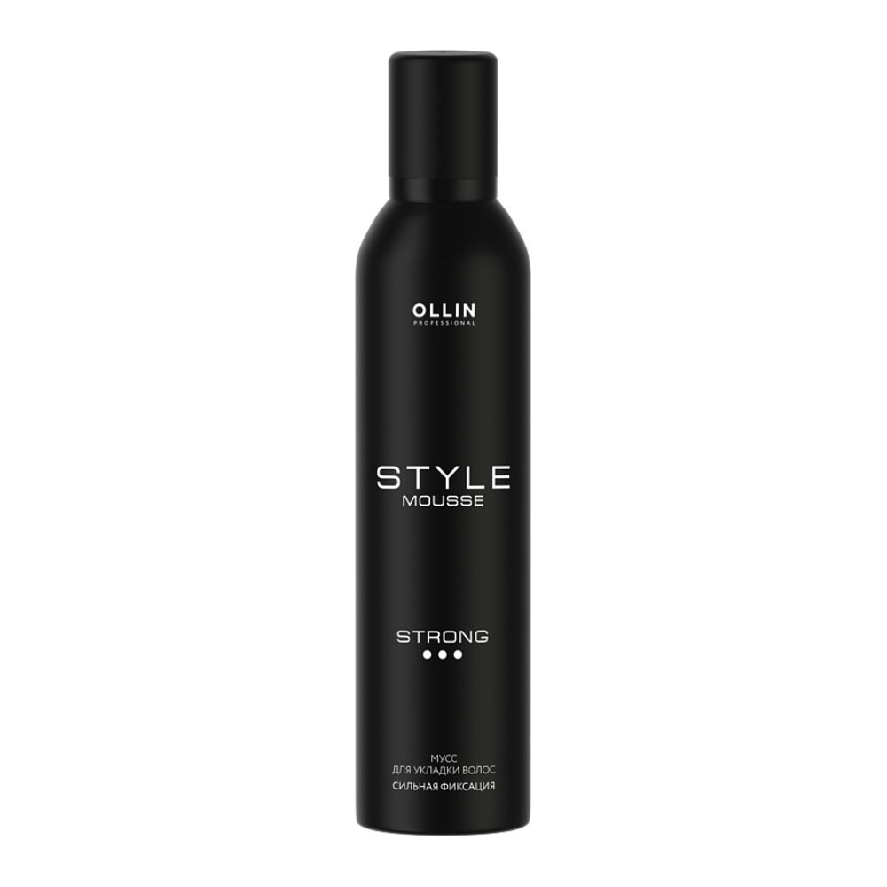 OLLIN PROFESSIONAL Мусс для укладки волос сильной фиксации / STYLE 200 мл ollin аква мусс для укладки сильной фиксации style 150 мл