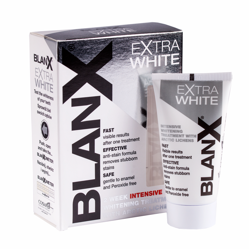 BLANX Паста зубная отбеливающая в тубе / BlanX Med Extra White 50 мл global white отбеливающая зубная паста energy 100 г