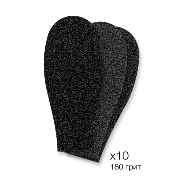 SOLOMEYA Рефиллы сменные для педикюрной пилки, черные / Personal Gadget 180 Black Refill Pad 10 шт