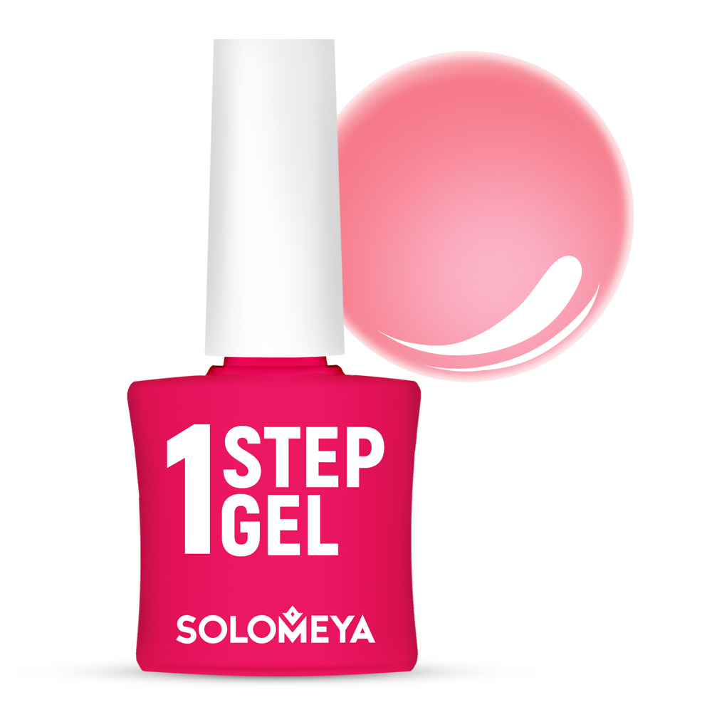 

SOLOMEYA Гель-лак однофазный для ногтей, 9 сорбет / One Step Gel Sorbet 5 мл, Розовые