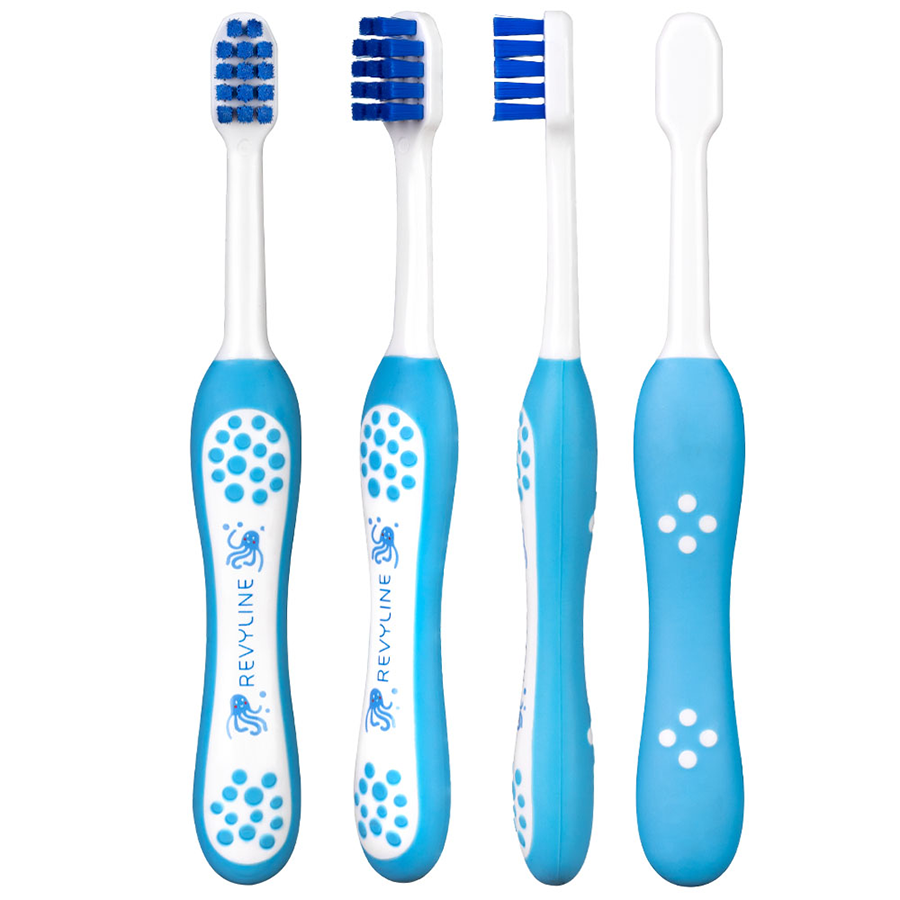 REVYLINE Щетка зубная детская от 0 до 3 лет, голубая / Baby S3900, фото 2