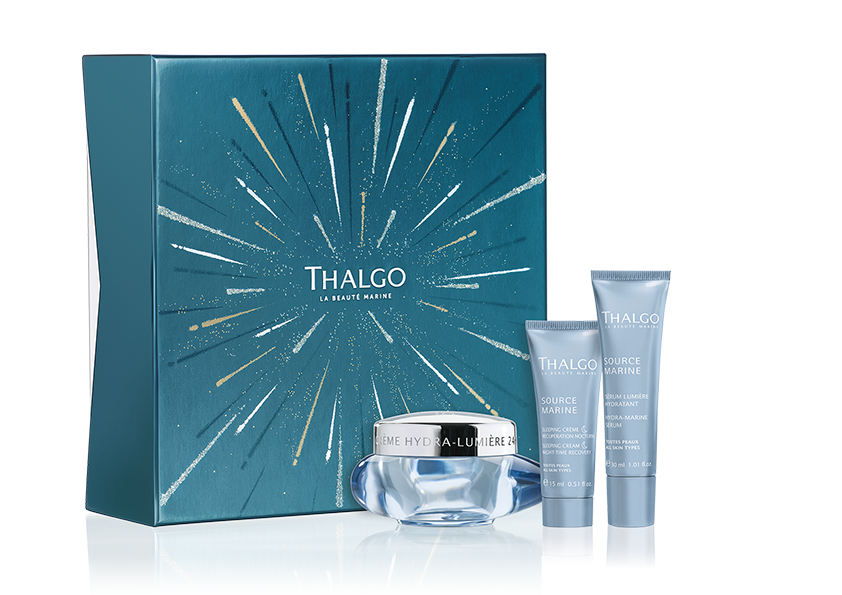 

THALGO Набор для интенсивного увлажнения Морской Источник ( крем 50 мл, сыворотка 30 мл, крем ночной 10 мл)