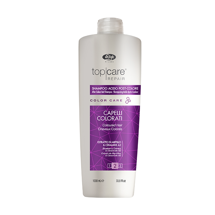 LISAP MILANO Стабилизатор цвета / Top Care Repair Color Care After Color Acid Shampoo 1000 мл