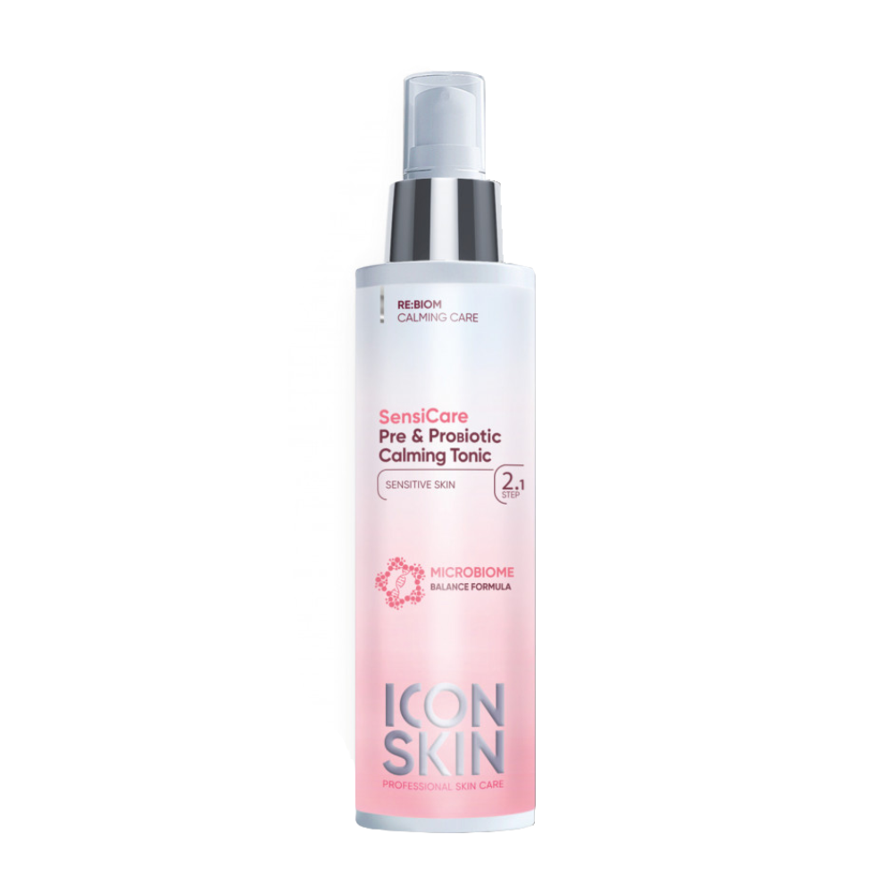 ICON SKIN Тоник успокаивающий с комплексом пре- и пробиотиков / SENSICARE 150 мл teadam крем для лица комплекс пробиотиков face cream aqua 100 0