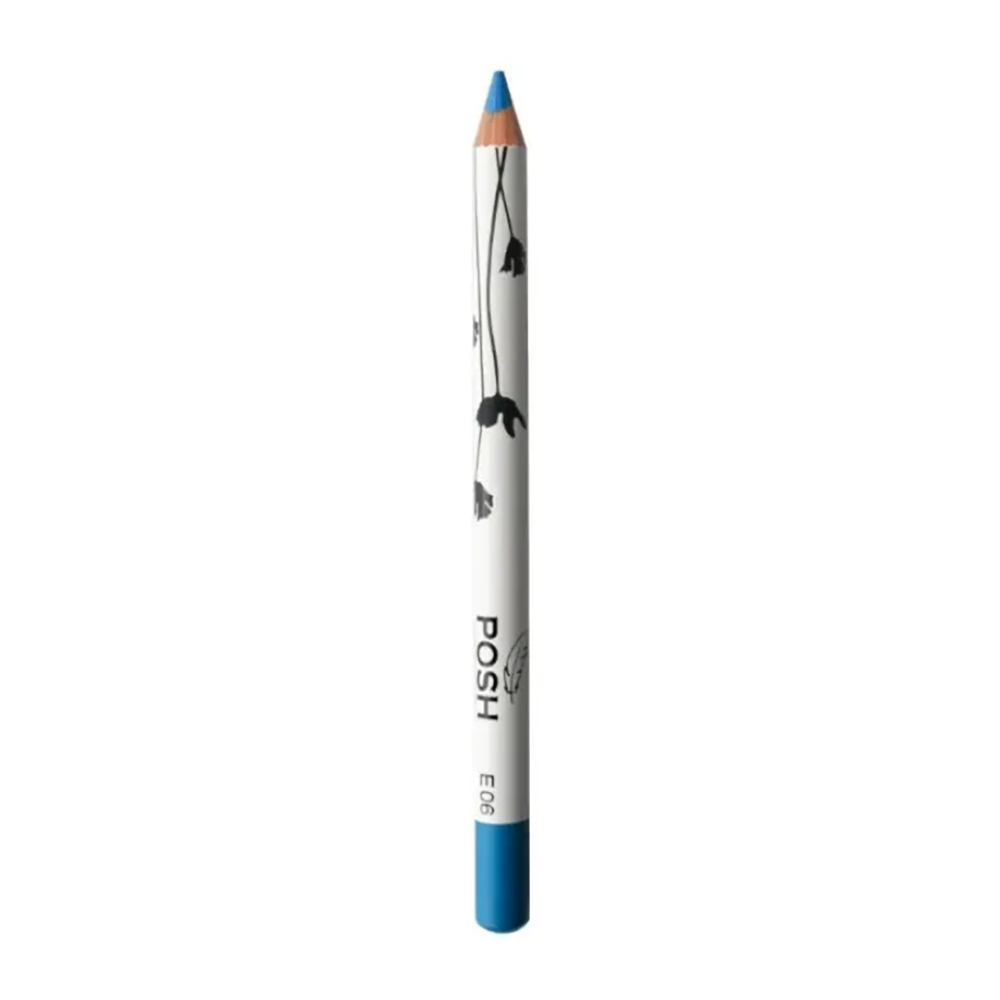 POSH Карандаш пудровый ультрамягкий для глаз, E06 Индиго / Organic пудровый карандаш для глаз posh organic тон e07