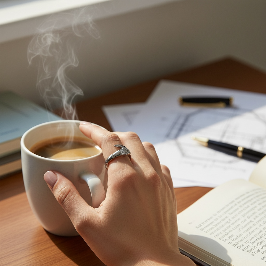 IWOU PROFESSIONAL Кольцо Змея со стразами, фото 3