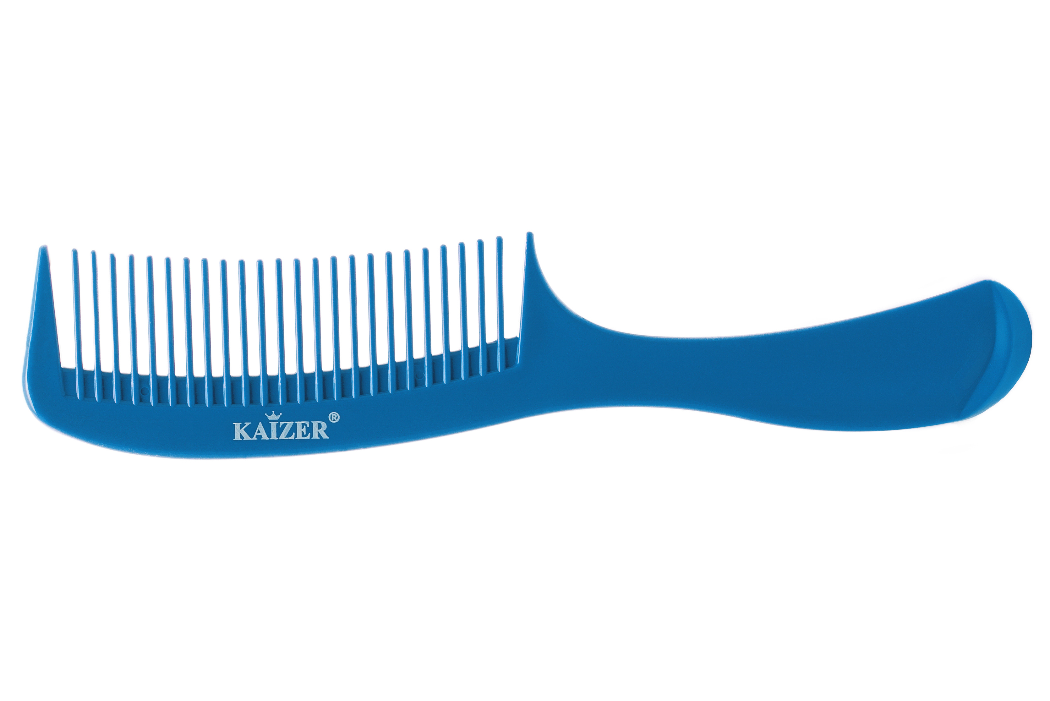 KAIZER Гребень пластиковый с ручкой, цвет лазурный, фото 2