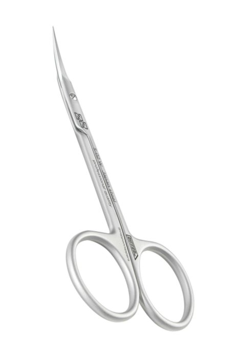 NIPPON NIPPERS Ножницы для кутикулы, изогнутые ручки, матовые, длина 107 мм, фото 2