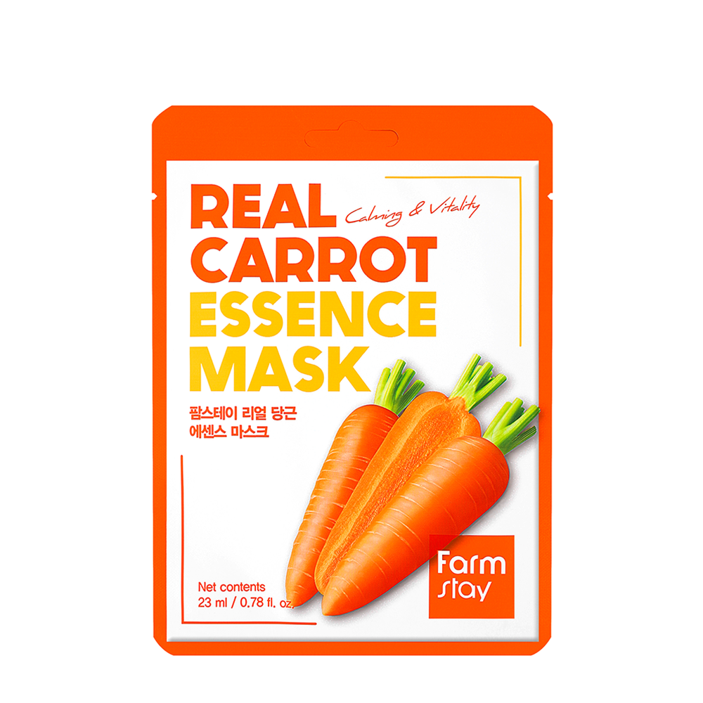 FARMSTAY Маска тканевая для лица с морковью / Real Carrot Essence Mask 23 мл, фото 1