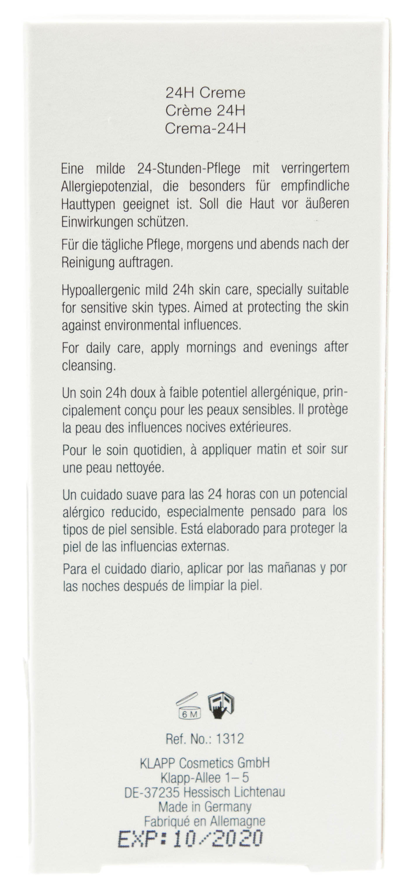 KLAPP Крем-уход 24 часа для лица / BETA GLUCAN 50 мл, фото 3