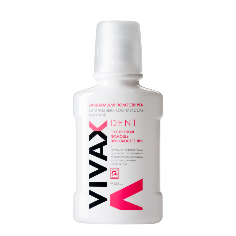 VIVAX Бальзам противовоспалительный с мумие / VIVAX Dent 250 мл 0412 - фото 1