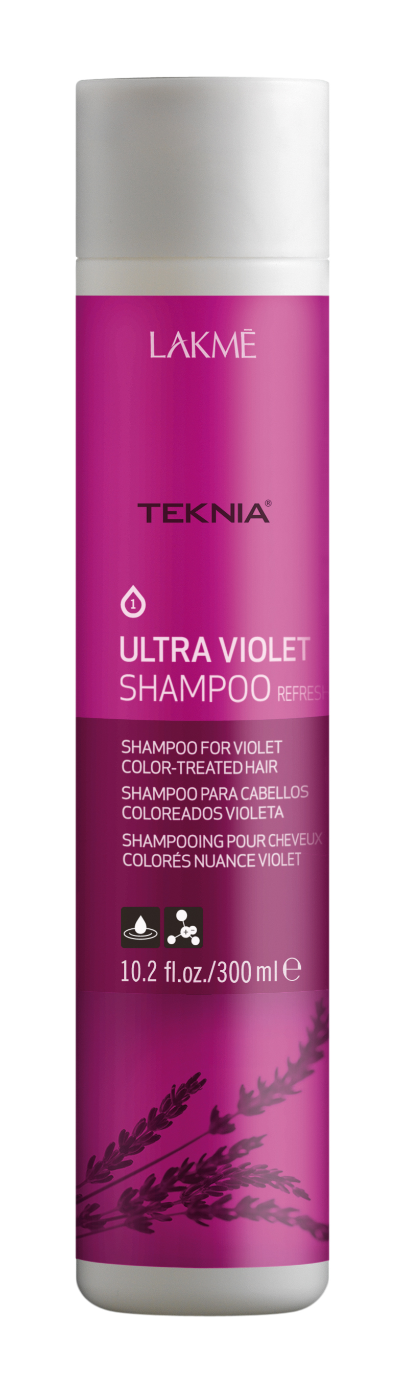 LAKME Шампунь для поддержания оттенка окрашенных волос, фиолетовый / ULTRA VIOLET SHAMPOO 300 мл