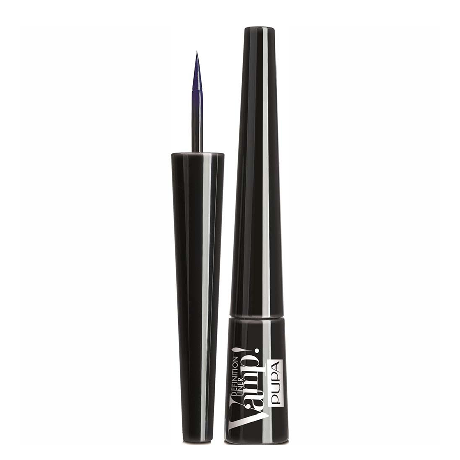 PUPA Подводка с фетровым аппликатором для глаз, 200 коричневый / VAMP! DEFINITION LINER 2,5 мл, фото 2