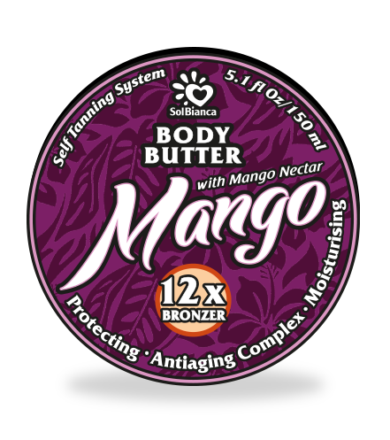 SOLBIANCA Масло твердое с маслом манго, маслом карите и бронзаторами для загара в солярии / Mango 150 мл рубашка домашняя mango