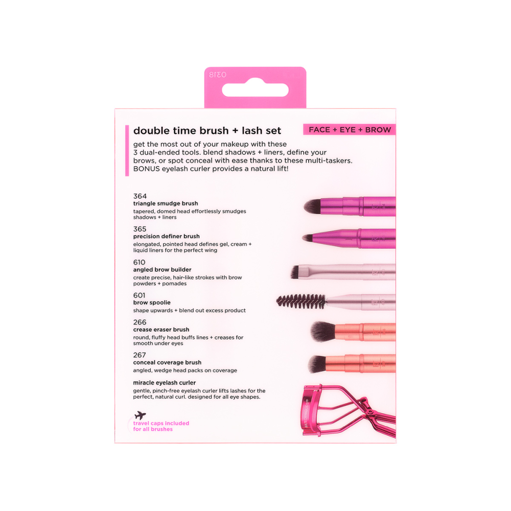 REAL TECHNIQUES Набор двусторонних кистей для макияжа / Real Techniques Double Time Retractable Brush Set, фото 5