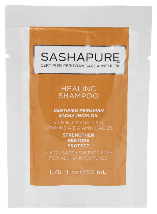 SASHAPURE Шампунь восстанавливающий бессульфатный для волос с натуральными маслами / Healing Shampoo 52 мл