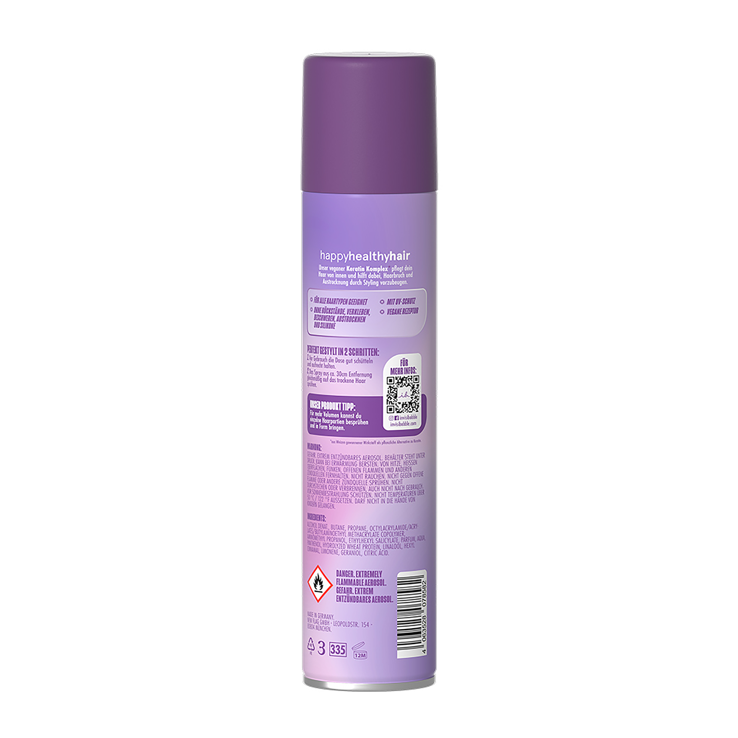 INVISIBOBBLE Лак для волос экстрасильной фиксации / invisibobble Power Hold Hairspray 250 мл, фото 2