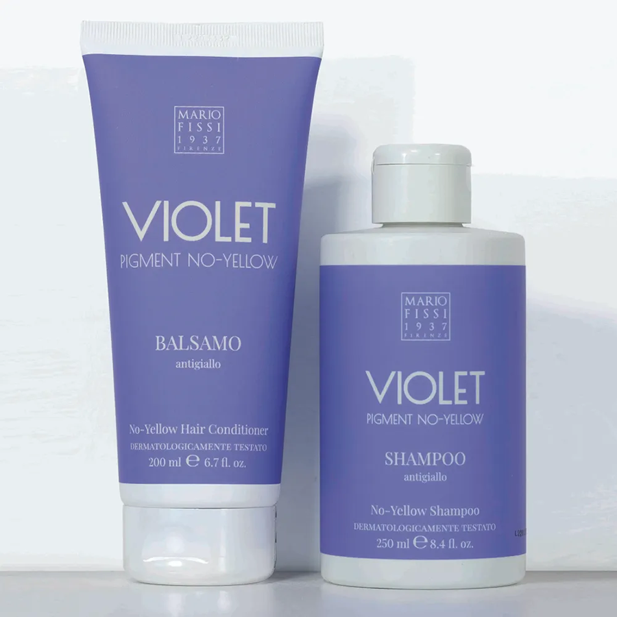 MARIO FISSI 1937 Кондиционер тонирующий для волос против желтизны волос с фиолетовым пигментом / Violet Pigment No-Yellow 200 мл, фото 2