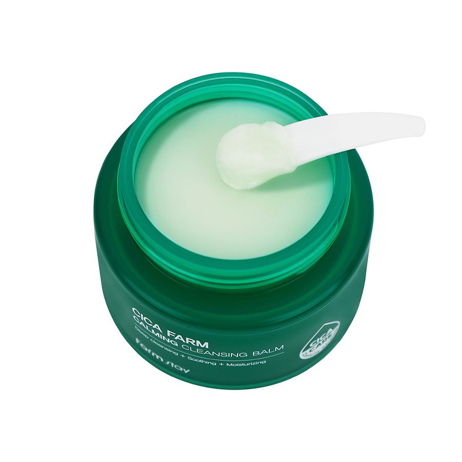 FARMSTAY Бальзам гидрофильный для снятия макияжа успокаивающий кожу / Cica Farm Calming Cleansing Balm 95 мл, фото 3