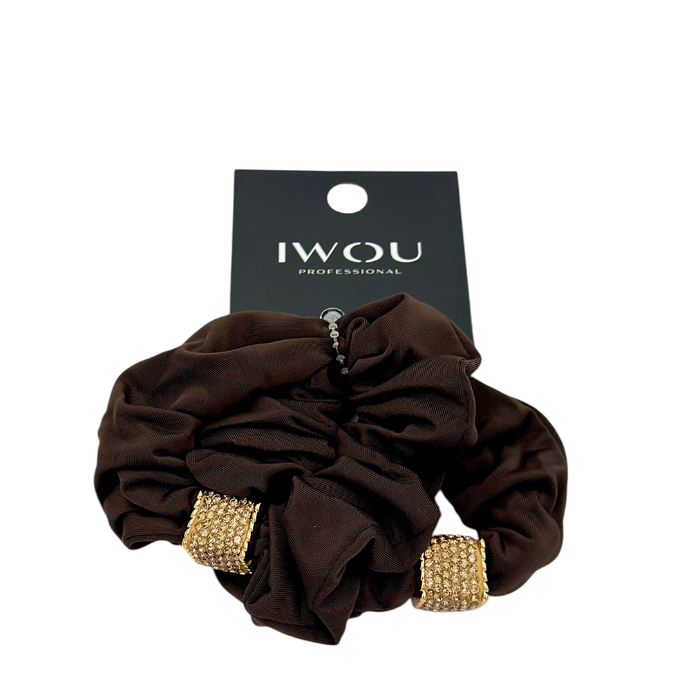 IWOU PROFESSIONAL Резинка для волос Софья шоколад 2шт, фото 1