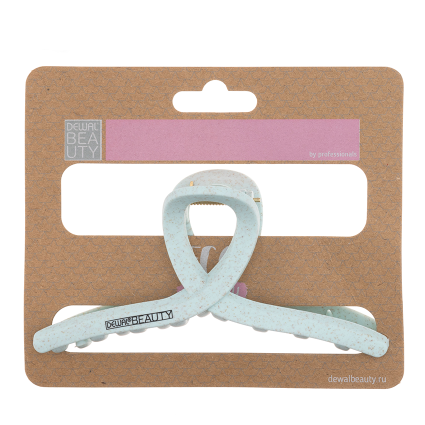 DEWAL BEAUTY Заколка-краб для волос, бабочка, мятная 1 шт, фото 3