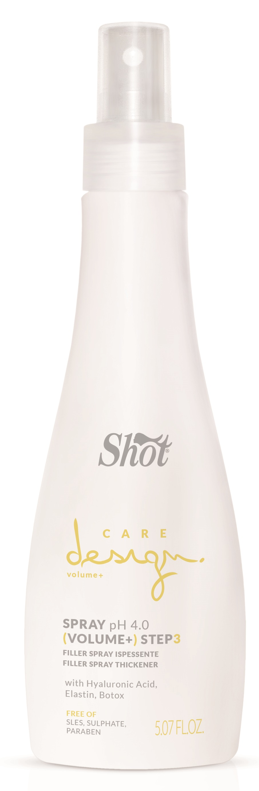 SHOT Спрей-филлер увлажняющий / Care Design 150 мл золотые кристаллы для окрашенных волос design color care gocce d oro