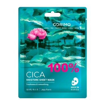 CORIMO Маска тканевая для лица Увлажнение / 100% Cica 22 гр