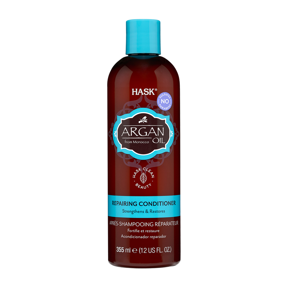 HASK Кондиционер восстанавливающий для волос с аргановым маслом / Argan Oil Repairing Conditioner 355 мл hask кондиционер для волос увлажняющий с маслом макадамии