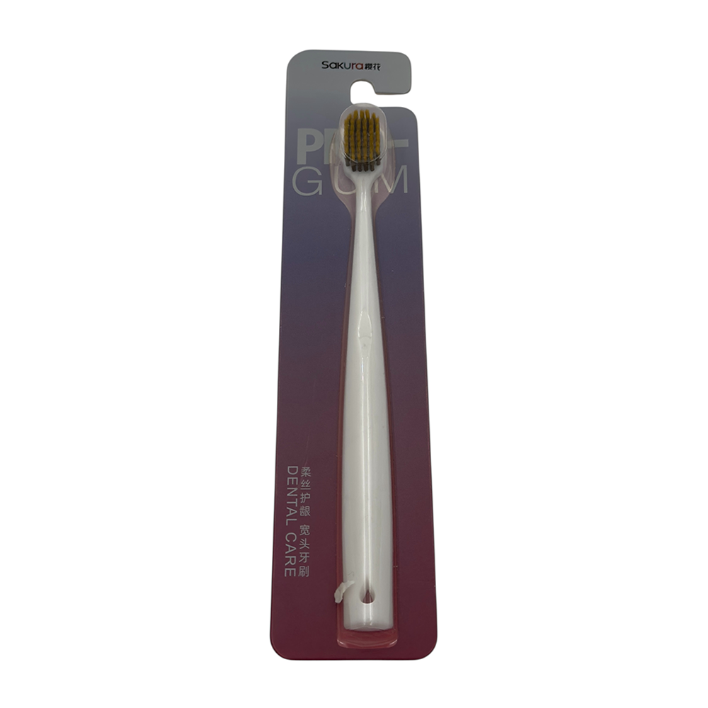 IWOU PROFESSIONAL Зубная щетка из древесного угля белая 0,15мм/FARRES Sakura PRO GUM, фото 1