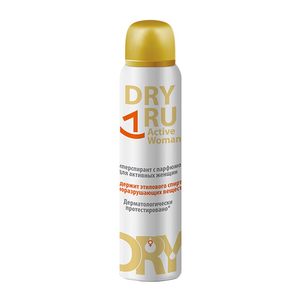 DRY RU Антиперспирант с парфюмом для активных женщин / Dry Ru Active Woman 150 мл cutrin сыворотка бустер для укрепления волос у женщин 100 мл