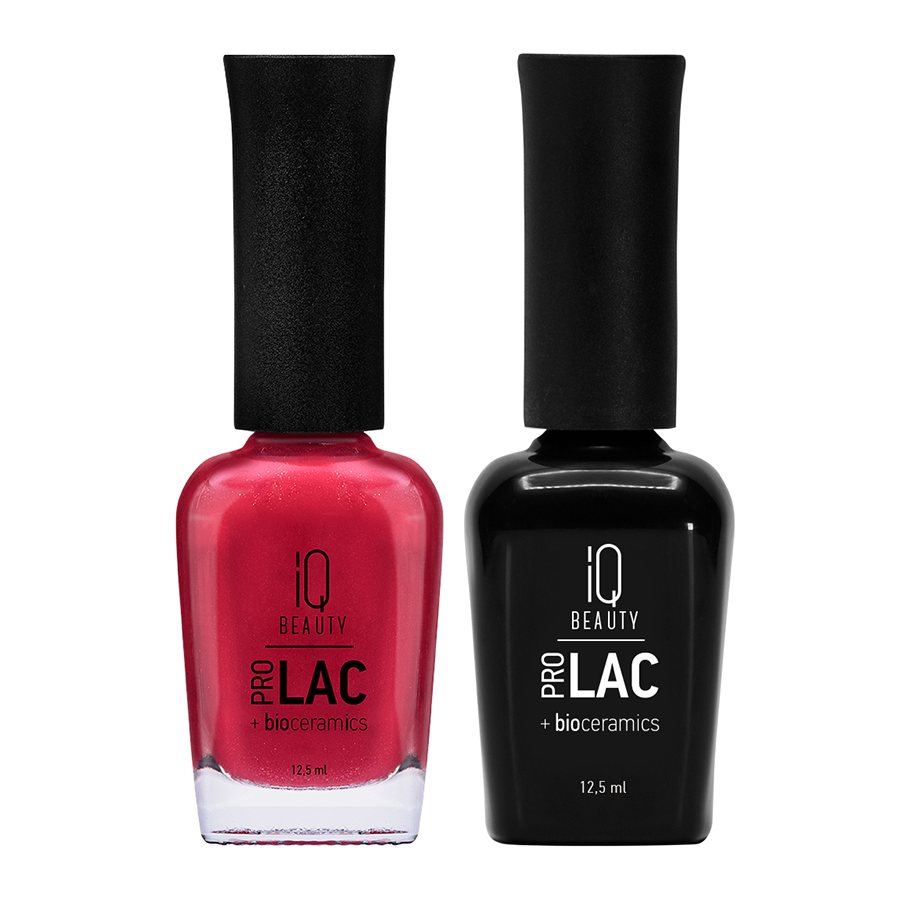 IQ BEAUTY 075 лак профессиональный укрепляющий для ногтей с биокерамикой / Nail polish PROLAC+bioceramics 12,5 мл, фото 2