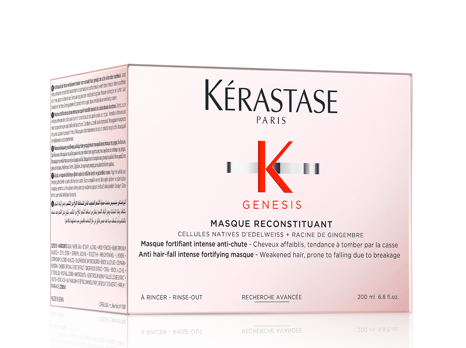 KERASTASE Маска укрепляющая для ослабленных и склонных к выпадению волос Реконституант / ДЖЕНЕЗИС 200 мл, фото 2