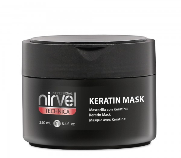 NIRVEL PROFESSIONAL Маска кератиновая для мощного восстановления и увлажнения волос / KERATIN MASK №6 250 мл кератиновая маска для поврежденных и окрашенных волос