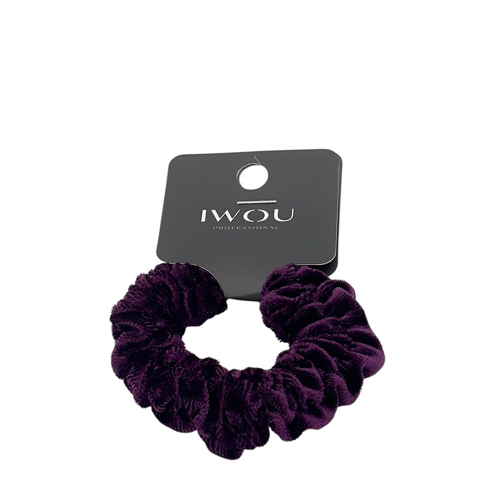 IWOU PROFESSIONAL Резинка для волос Каракуль фиолетовая 1шт, фото 1