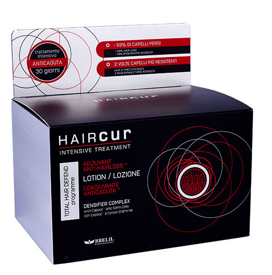 

BRELIL PROFESSIONAL Лосьон против выпадения волос, на основе стволовых клеток малины и комплекса Capixyl / HairCur 10*6 мл