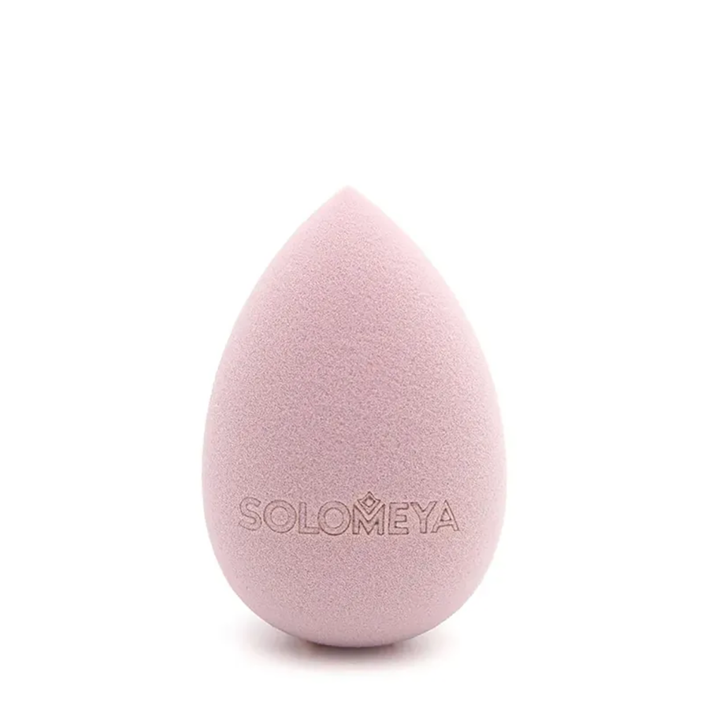 SOLOMEYA Спонж для макияжа меняющий цвет Капля, коричнево-розовый / Color Changing Drop blending sponge Taupe-Rose 1 шт, фото 2